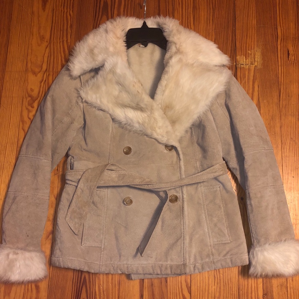 Tan wilson leather jacket size Small